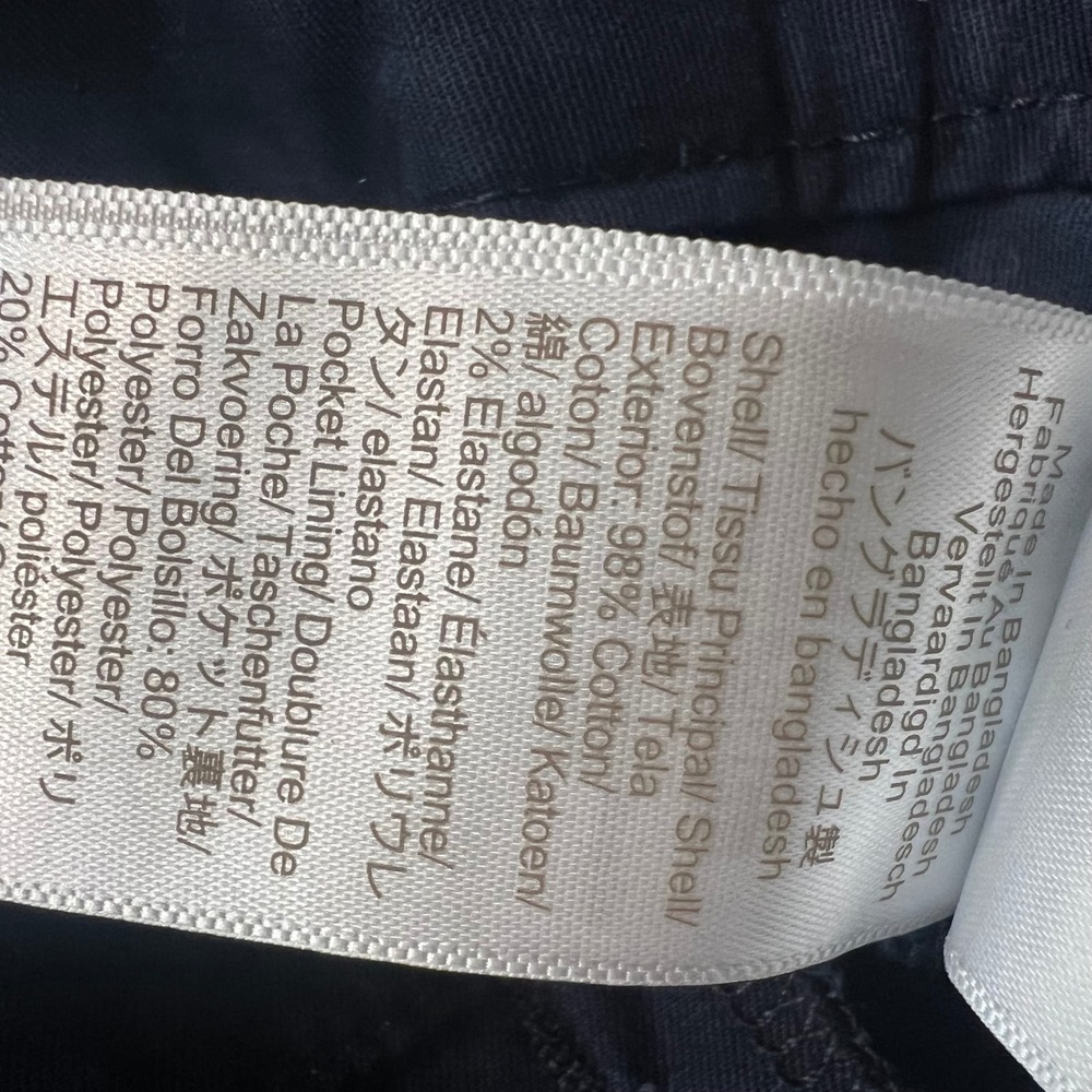 J.Crew Womens 9 Inch Chino Shorts Navy Blue Stretch Cotton Size 12 NEW - Picture 7 of 7